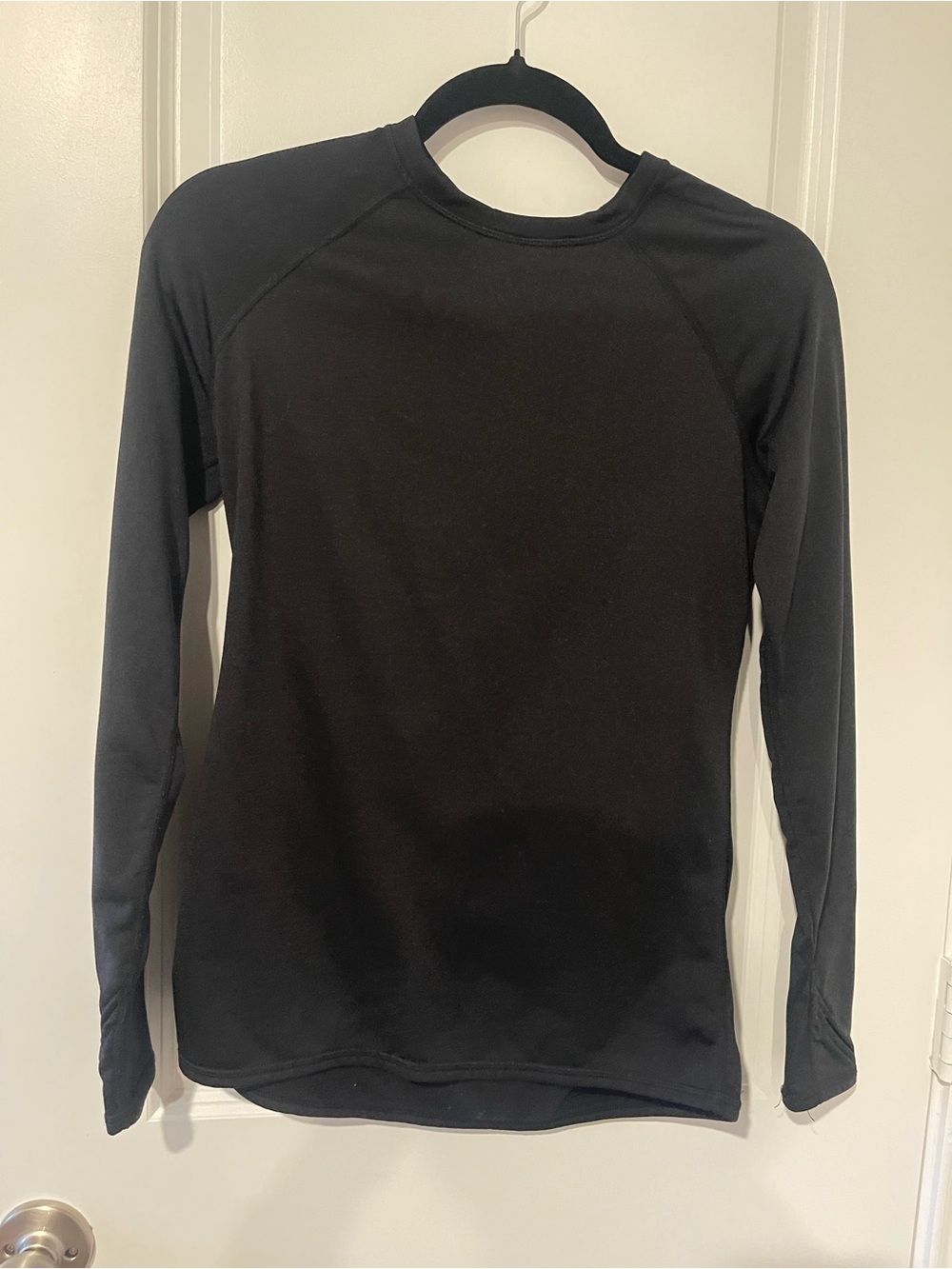 Cuddl Duds Black Long-Sleeve Performance Top